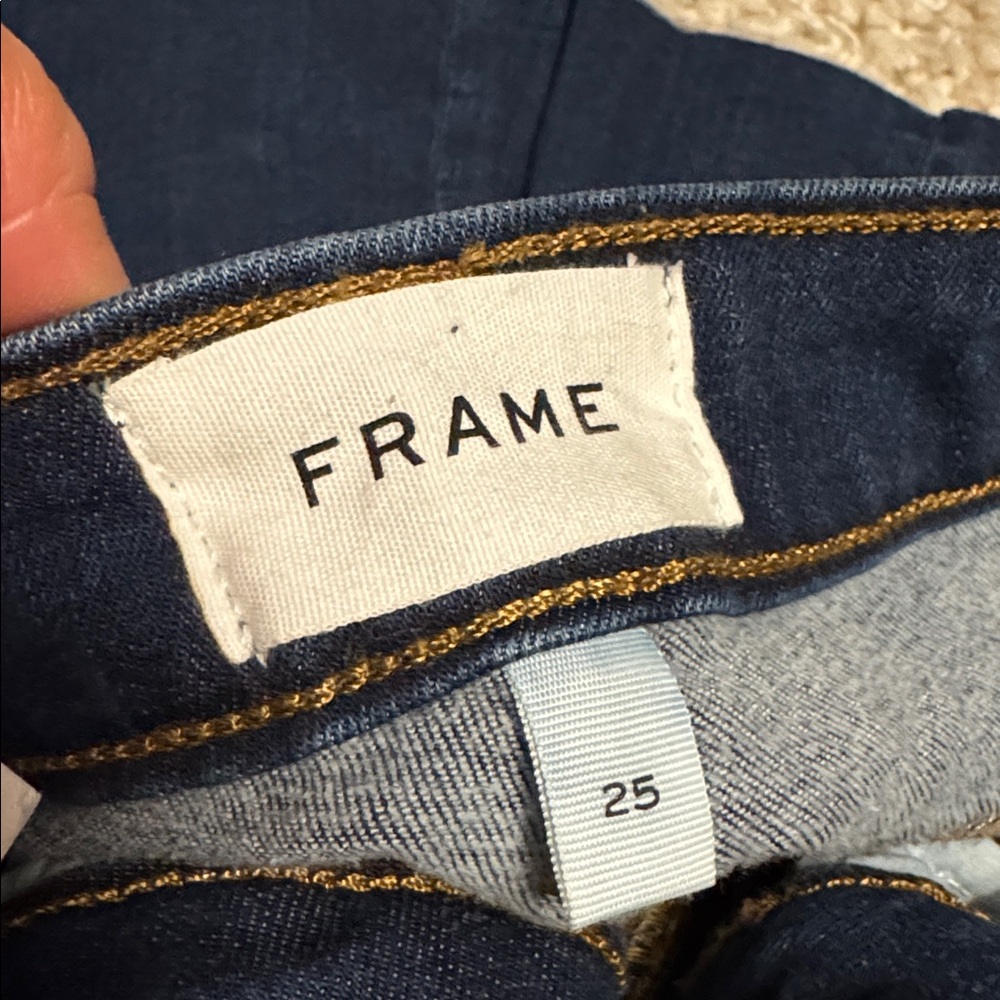 Frame Denim Le Crop Mini Boot Jeans in Dark Blue bundle - Picture 4 of 8